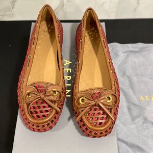 Aerin raspberry loafer